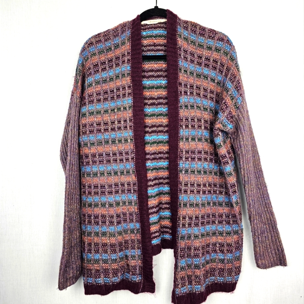 Soft‎ Surroundings Cardigan Sweater Colorful Striped Women's Small/Medium